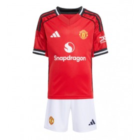 Baby Fußballbekleidung Manchester United Heimtrikot 2025-26 Kurzarm (+ kurze hosen)